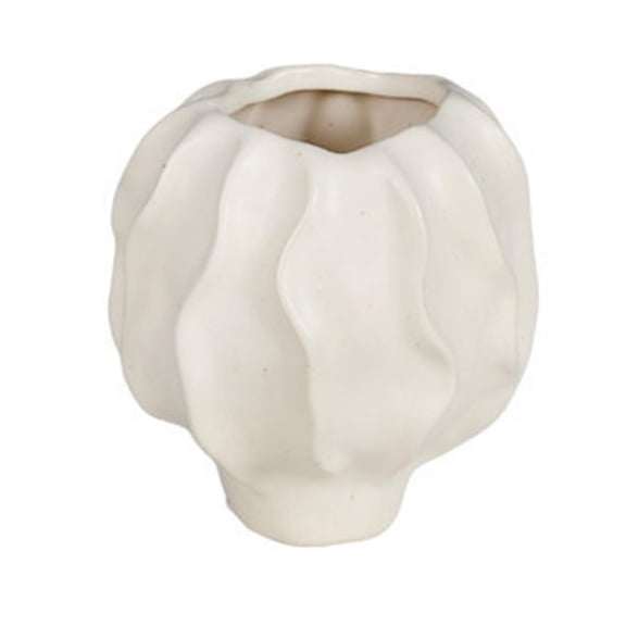 kowaku Flower Vase Photo Prop Ornament Flower Pot for Entryway Anniversary Tabletop 11.7x11.8cm