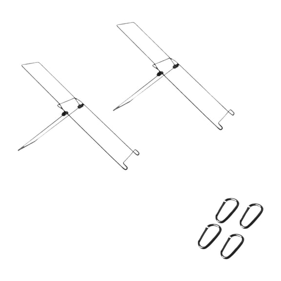 kowaku Foldable Solar Panel Holders Folding Solar Panel Racks Sturdy Practical High Performance Convenient Accessories for Outdoor , 2pcs