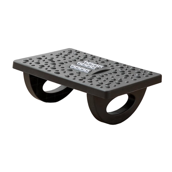 kowaku Foot Rest under Desk, Desk Step Ergonomic with Massage Texture and Roller Foot Stool Support for Travel Accessories Home Work black