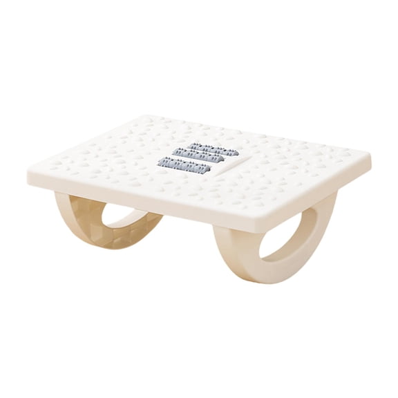kowaku Foot Rest under Desk, Desk Step Ergonomic with Massage Texture and Roller Foot Stool Support for Travel Accessories Home Work white
