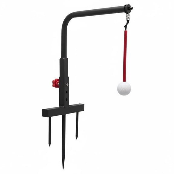 kowaku Golf Hitting Practice Aid 360 Degree Rotation Golf Swing Adjustable Height Swing Practice Stand for Beginners, Backyard, Driving Range