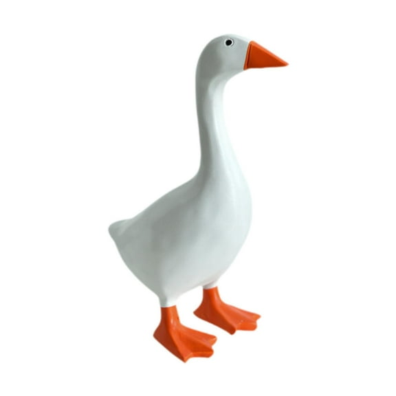 kowaku Goose Key Holder Figurines Decorative Bedroom Decor Resin Statue for Table Desk Decor Ornament