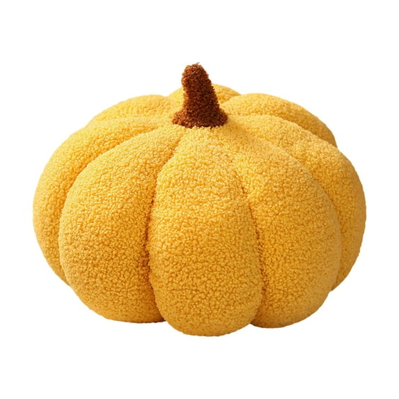kowaku Halloween Pumpkin Pillow, Pumpkin Throw Pillow, Thanksgiving Gift, Birthday Party, 3D Pumpkin Throw Pillow for Couch, Car, Sofa Yellow