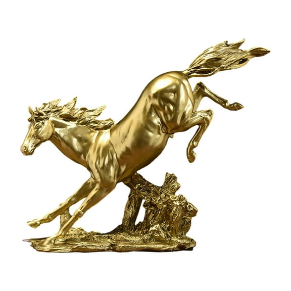 kowaku Horse Statue Horse Figurines Collectable Crafts Resin Animal Statue Horse Ornaments Horse Sculpture for Decoration Study Room C