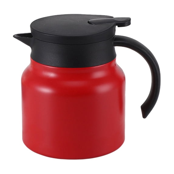 kowaku Insulated Stainless Steel Coffee Carafes Insulated Coffee Pot Water Pitcher 800ml Insulation Teapot for Outdoor Holiday Gifts red