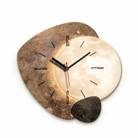 kowaku Irregular Minimalist Wall Clock Modern Decorative Wall Clock Quiet Clear Numbers Hs-016-b