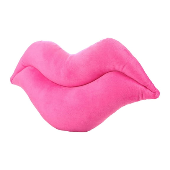 kowaku Lip Shape Throw Pillow Decorative Pillow Cute Soft Cushion Valentines Day Decor for Party Dining Room Bed Supplies Girlfriend Pink