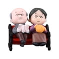 thumbnail image 1 of kowaku Loving Elderly Couple Miniature Ornament Wedding Gift 5.5x5cm Souvenirs Grandparents Statue for Husband and Wife Gift Stylish A, 1 of 9