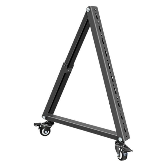 kowaku Low Height Mobile TV Stand Rolling TV Mount with Wheels Multifunctional Triangular 40 degree-70 degree Adjustable Viewing Angle for Home