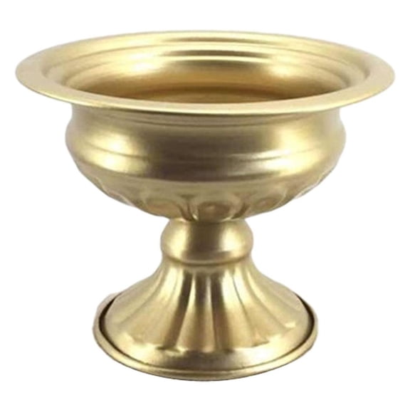 kowaku Metal Statue Vases Nordic Minimalism Style Flower Pot Planter for Centerpieces,Office or Living Room,Modern Geometric Decorative Vases for Home Decor Option 1-Gold