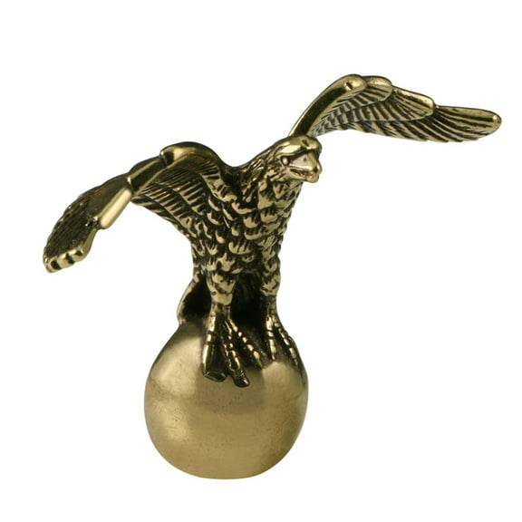 kowaku Mini Eagle Statue Antique Art Animal Sculpture Creative Collectible Crafts Figurine for Home Cafe Bedroom Desktop Living Room