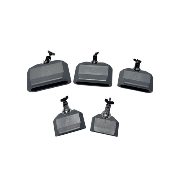 kowaku Mountable Percussion Blocks Sturdy Mounting Bracket Mountable Temple Blocks Professional Grade Cowbell Substitute for Percussionists, Drummers