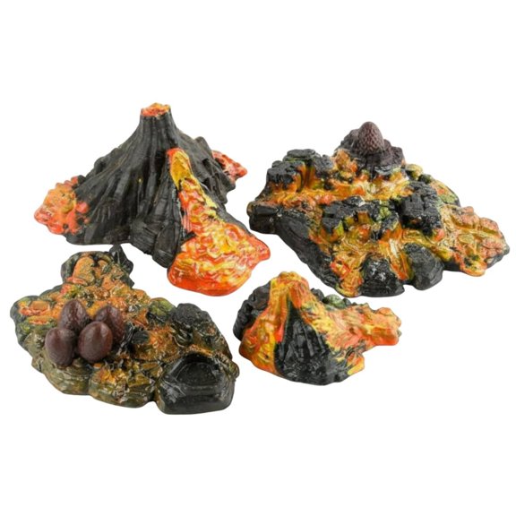 kowaku Mountain Model Set Realistic Design Exploding Mountain Figurine Soft Molten Rock Stream Model for Sand Table, School Project, Cake Decoration