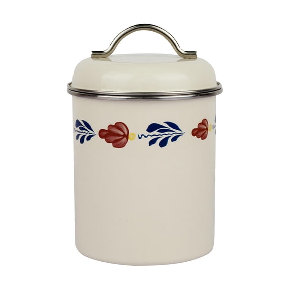 kowaku Multipurpose Coffee Storage Bucket Organizer, Lid Household Laundry Can,Cereal Rice Flour Tin,Rice Tea Sealed Cans Pots
