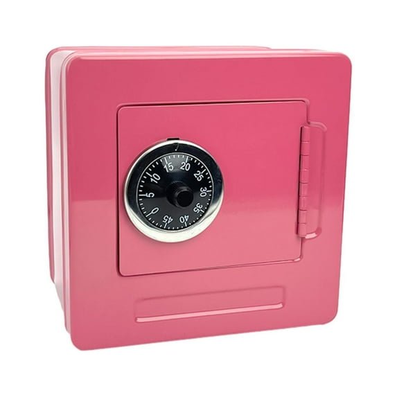 kowaku Piggy Bank for Kids Password Piggy Bank Small Container Money Saving Box with Password for Children Kids Practical Gifts Rose Red