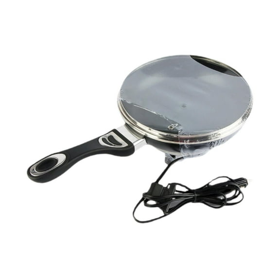 kowaku Portable Frying Pan Small Electric Skillet Cooking Pot Aluminum Griddle Personal Simmering Pan Quick Heat Up with Lid Suitable for Travel Outdoor Use 24V 250W