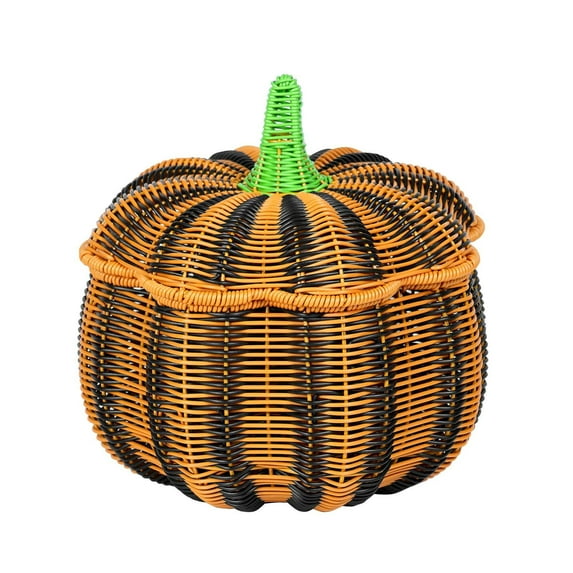 kowaku Pumpkin Storage Basket Picnic Basket Home Decoration Snack Organizing Snack Container for Candy Farmhouse Restaurant Kids Men