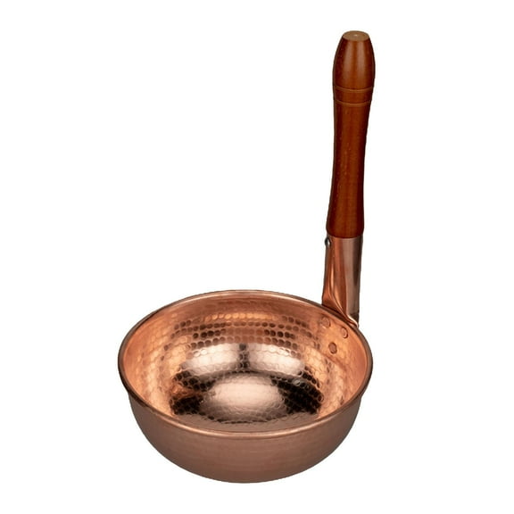 kowaku Pure Copper Noodle Pot Stockpots Kitchen Cookware Quick Heat Copper Hot Pots Multipurpose Saucepan for Party Family Gathering A