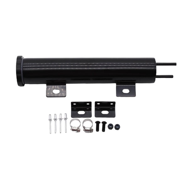 kowaku Radiator Overflow Bottle Stainless Steel Radiator Overflow Tank Engine Oil Catch Can Radiator Coolant Overflow Accessories with Twist Cap