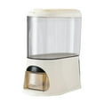 thumbnail image 1 of kowaku Rice Storage Container Grain Bucket Clear Top Opening Dry Food Storage Container with Removable Lid for Snacks Home Beans Mom cream color, 1 of 9