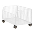 thumbnail image 1 of kowaku Rolling File Folder Cart,Mobile Utility Cart School with Lockable Wheels under Desk Storage Organizer for Bathroom Toiletries White Single, 1 of 9