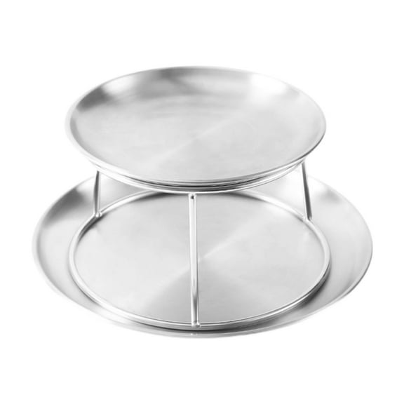 kowaku Seafood Serving Plate Rack BBQ Platter Dish Rack Versatile Creative Snack Food Platter Stand Seafood Platter Set for Tabletop Tray Rack Set