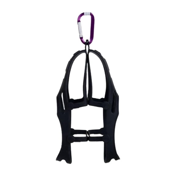 kowaku Shoes Hanger Shoes Holster Shoes Accessory Shoe Storage Shoes Holder Shoes Clips for Backpack for Hiking Closet Climbing Trip Black S and M