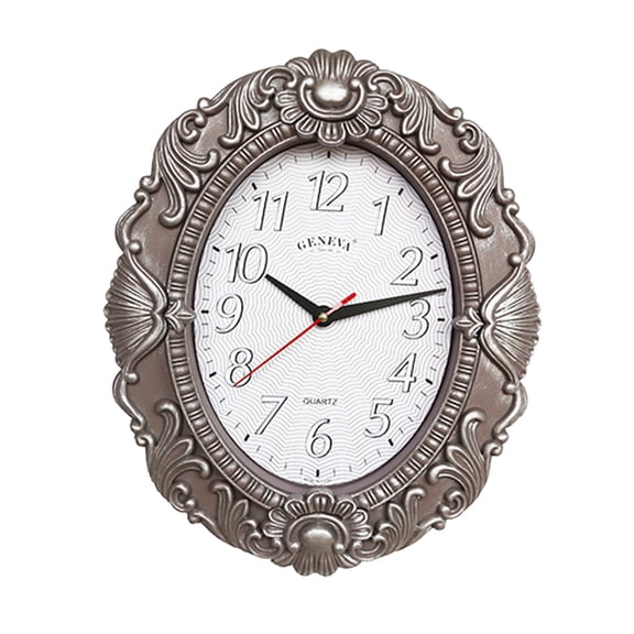 kowaku Spanish Marble Wall Clock Modern Minimalist Bedroom Art Clocks Personality Creative Living Room Fashion Wall Watch , White Sliver