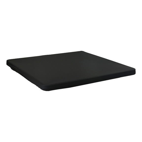 kowaku Square Table Cover Stretchable Elastic Tablecloth for Dinner Party End Table Black