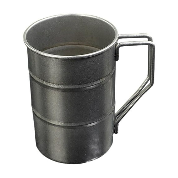 kowaku Stainless Steel Camping Mug Beer Mug Comfortable Grip with Handle Water Cup Drink Cup for Outdoor Hiking Travel 360ml