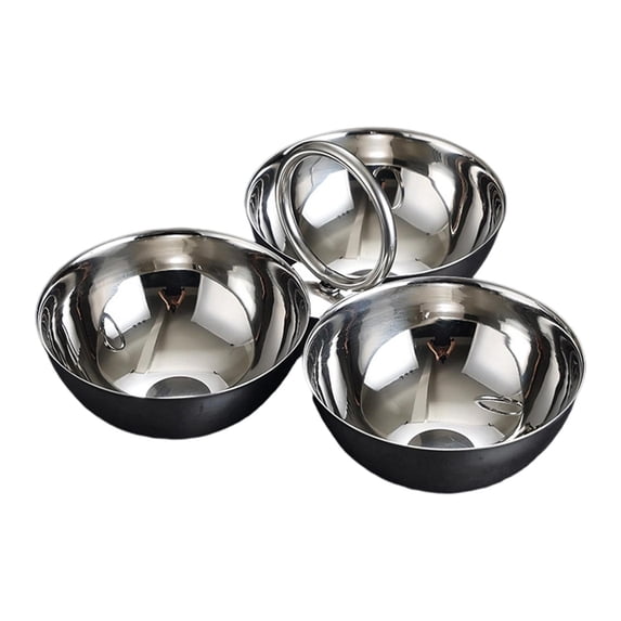 kowaku Stainless Steel Snack Serving Bowls Appetizer Platter Multipurpose Portable Snack Plates for Hosting Restaurant Party Dessert Silver