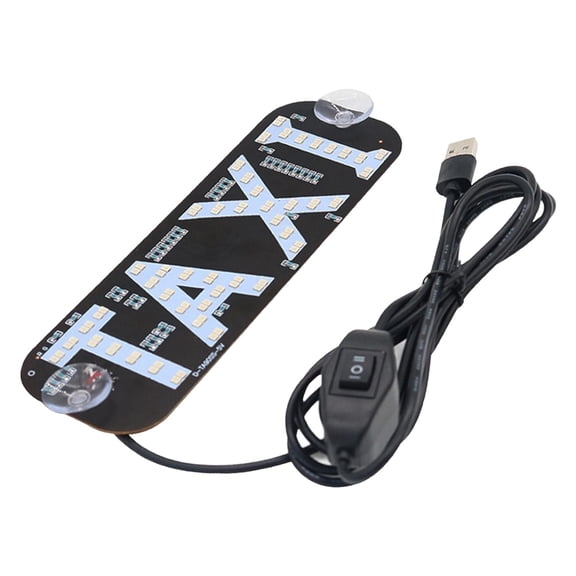 kowaku Taxi Light 2 Color Changeable, with Suction Cups, Accessories Practical Easy to Install, Durability, Sign Decor, USB