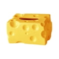 thumbnail image 1 of kowaku Tissue Dispenser Cheese Shaped Cartoon Tissue Box for Home Restaurant Office Yellow, 1 of 8