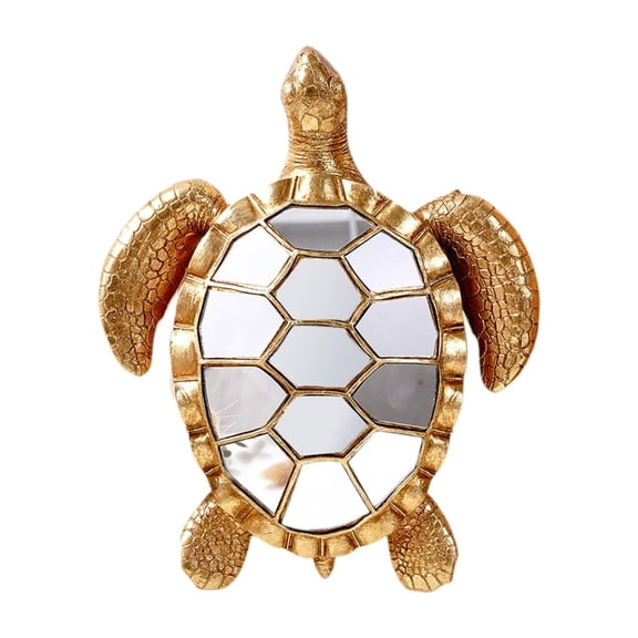 kowaku Turtle Wall Sculpture Accessories Resin Gold Decorative Hallway Collection Mirror Glass Fireplace Coastal Sea Turtle Wall Art
