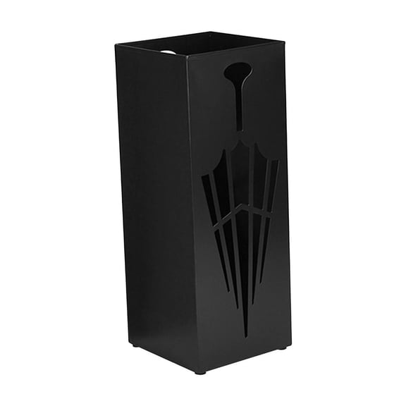 kowaku Umbrella Holder Freestanding Umbrella Stand Storage Rack Rain Water Drip Tray Large Capacity Iron Construction Non Slip Design Suitable for Office Hom black