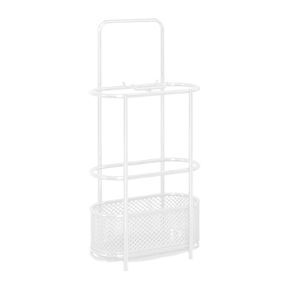kowaku Umbrella Holder Rack Umbrella Drain Rack Sturdy with Drip Tray Convenient Storage Bin Umbrellas Organizer for Office Entrance White
