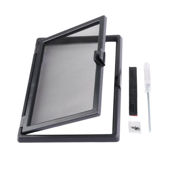 kowaku Window Screen with Mount Hardware Tool,DIY Small Mesh Door Screen for Bedroom,Door Window with Handle, House, Office, Kitchen Style C