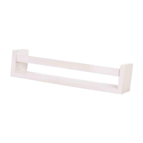 kowaku Wooden Storage Rack Spice Rack Display Shelf Hanging Wall Mounted Multi Purpose Wall Bookshelves for Bedroom Bathroom Kitchen White