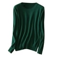 thumbnail image 1 of kpmatpey Women Shirts Long Sleeve Crew Neck Loose Comfy Dressy Casual Lightweight Tops Fall Blouses, 1 of 3