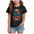 thumbnail image 1 of kpoplk 4th of July Shirt for Toddler Girls American Flag Tshirt Fourth of July Patriotic Outfit Kids Patriotic Tee Tops(Black,13-14 Y), 1 of 5