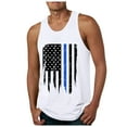 thumbnail image 1 of kpoplk 4th of July Shirts Mens Muscle Tank Top 1776 Short Sleeved Graphic Gym Workout American Flag Shirt(White,XXL), 1 of 6