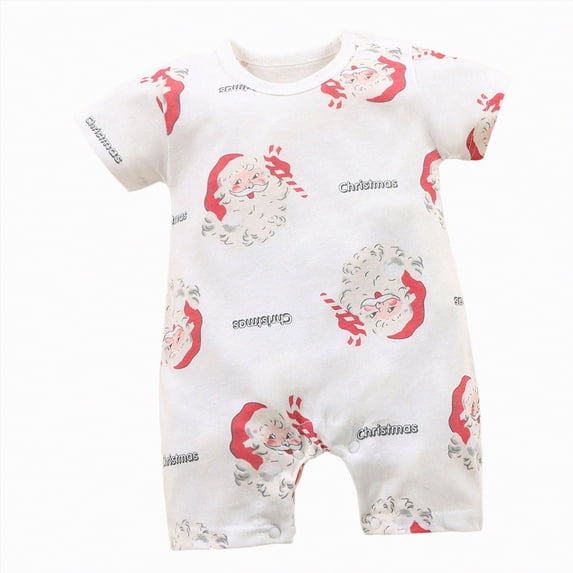 kpoplk Baby Boys Girl Farm Clothes Jumpsuit Short Sleeve One Piece Romper Casual Jumpsuit Summer Country Stuff Size 18-24 Months,Red