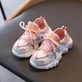 thumbnail image 1 of kpoplk Baby First Walking Shoes Winter Toddler Lace Shoes Leather Kids Girls Baby Warm Soft Up Baby Shoes(Pink), 1 of 4