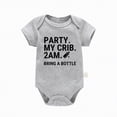 thumbnail image 1 of kpoplk Baby Girl Clothes Cotton Bubble Romper Floral Summer Bodysuits Short Sleeve Infant Outfit Set Size 18-24 Months,Grey, 1 of 4