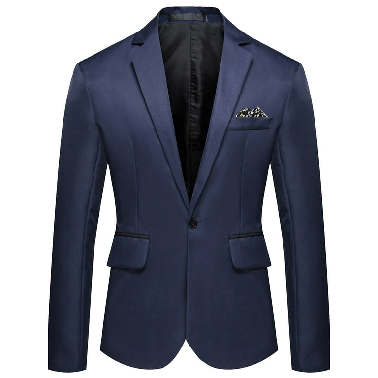 kpoplk Blazers For Men, Mens Rainbow Blazer Jacket Stretch Sport Coat One  Suit Jacket Mardi Gras Party Blazer(Navy,4XL) 
