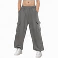 thumbnail image 1 of kpoplk Boys Sweatpants Boys Joggers Cotton Youth Active Soft Sweatpants Kids Pocket Drawstring Joggers Pants(Grey,15-16 Y), 1 of 8