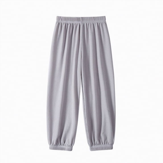 kpoplk Boys Sweatpants Joggers Cotton Athletic Sweatpants Youth Joggers Pants with Pocket Drawstring(Light Gray,9-10 Y)