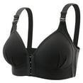 thumbnail image 1 of kpoplk Bras,Women's Plunge Bra Deep V Underwire Low Cut Bras T Shirt Cleavage Lightly Padded(Black), 1 of 4