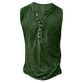 thumbnail image 1 of kpoplk Sleeveless Hoodie Men,Muscle Tank Tops for Men Fashion Printed Crew Neck Loose Fit Outerwear Quick Dry Casual Cotton Tank Undershirt(Green,3XL), 1 of 3