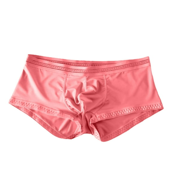 kpoplk Cotton Boxer Briefs for Men Men’s Underwear Boxer Briefs Mens Underwear Pink,XL
